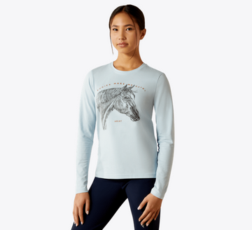Ariat Youth Happy Long Sleeve T-Shirt